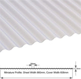 Miniature Profile 0.8mm Corrugated Sheet