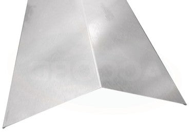 Galvanised Steel Plain Ridge | corrugatedplasticroofing.co.uk