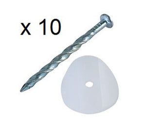 Twist Nails & Washers for Miniature Profile (pkt of 10)